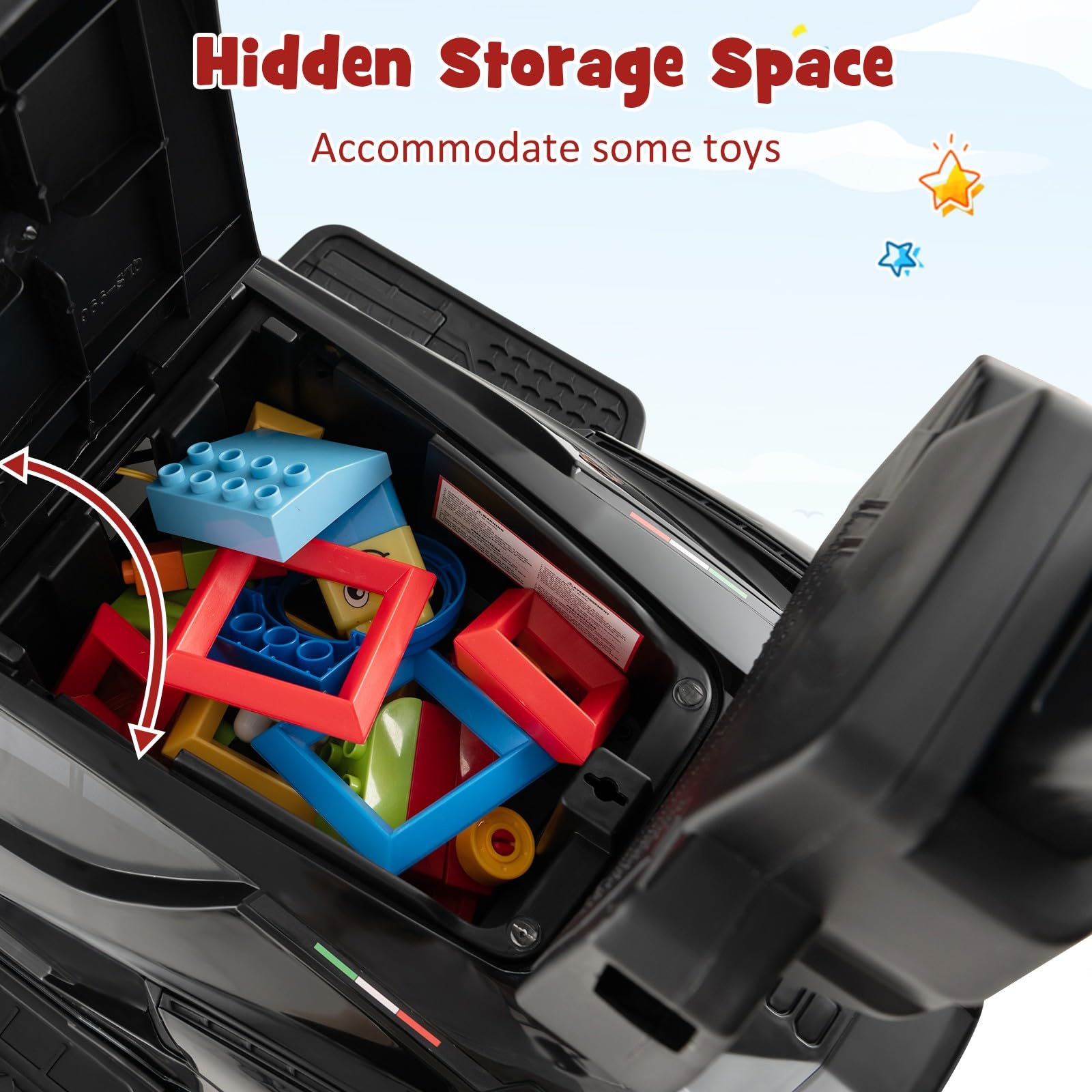 OLAKIDS 3 in 1 Ride on Push Car, Licensed Lamborghini Baby Stroller Sliding Walking Car