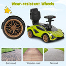 OLAKIDS 3 in 1 Ride on Push Car, Licensed Lamborghini Baby Stroller Sliding Walking Car