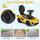 OLAKIDS 3 in 1 Ride on Push Car, Licensed Lamborghini Baby Stroller Sliding Walking Car