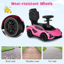 OLAKIDS 3 in 1 Ride on Push Car, Licensed Lamborghini Baby Stroller Sliding Walking Car
