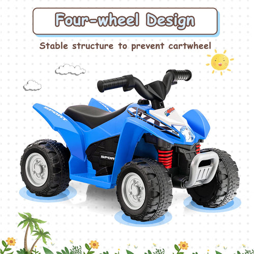 OLAKIDS Kids Ride On ATV, 6V Electric Vehicle for Toddlers, 4 Wheeler Battery Powered Motorized Quad Toy Car OLAKIDS